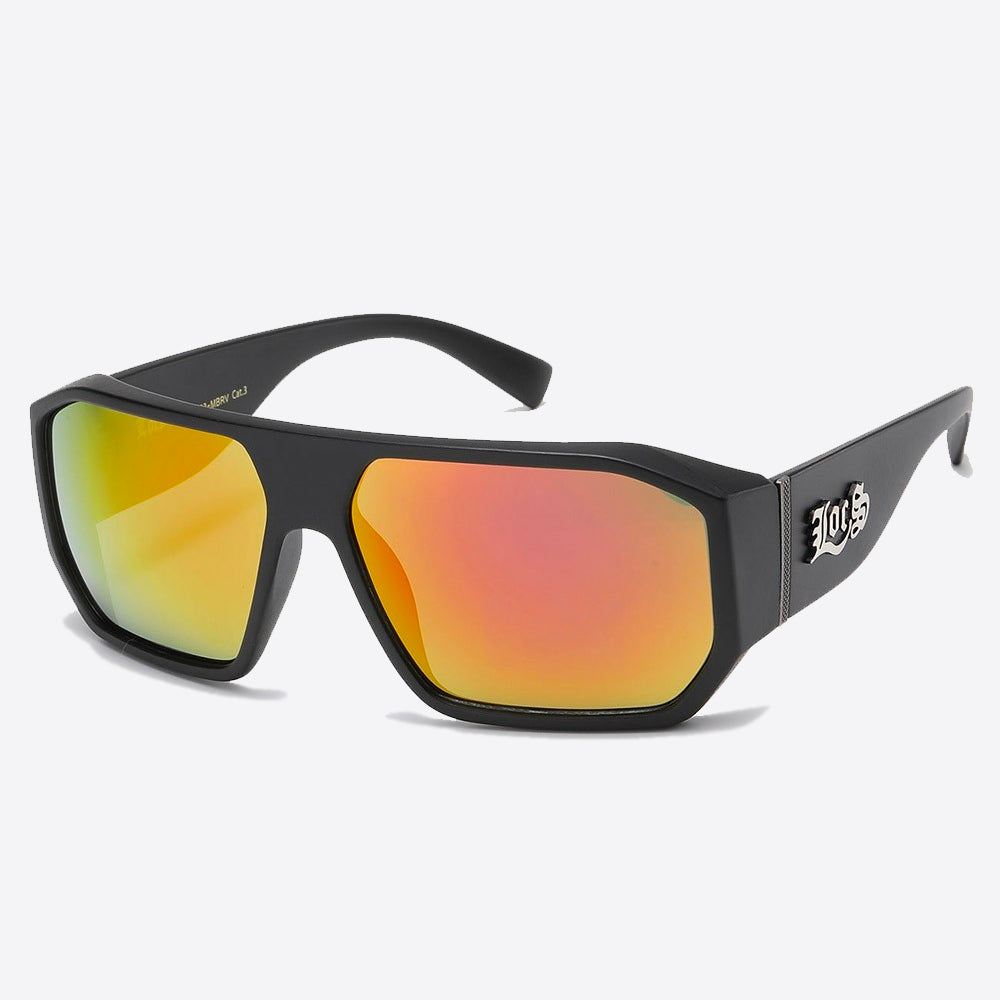 Locs Square Sunglasses black/yellow - Shop-Tetuan