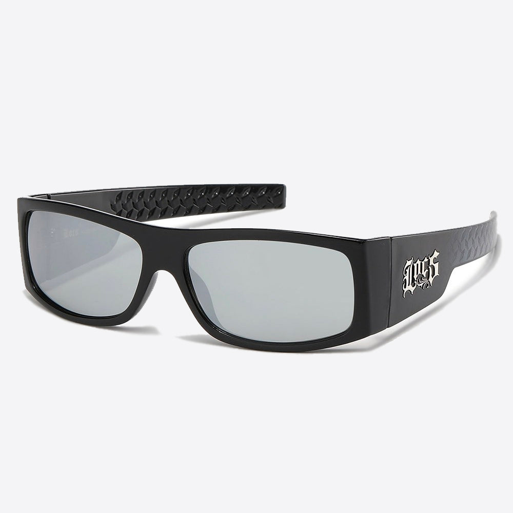 Locs Rectangle Sunglasses blk/mirror - Shop-Tetuan
