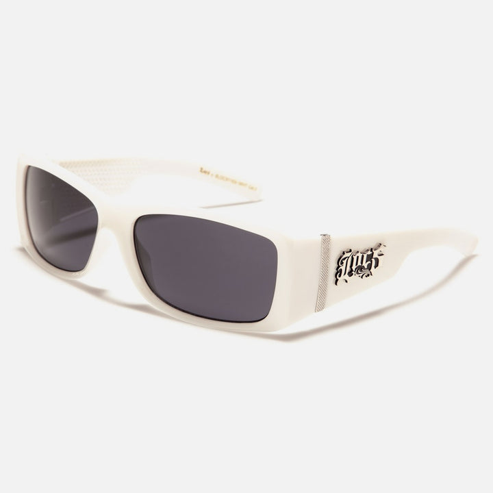 Locs Rectangle Sunglasses white - Shop-Tetuan
