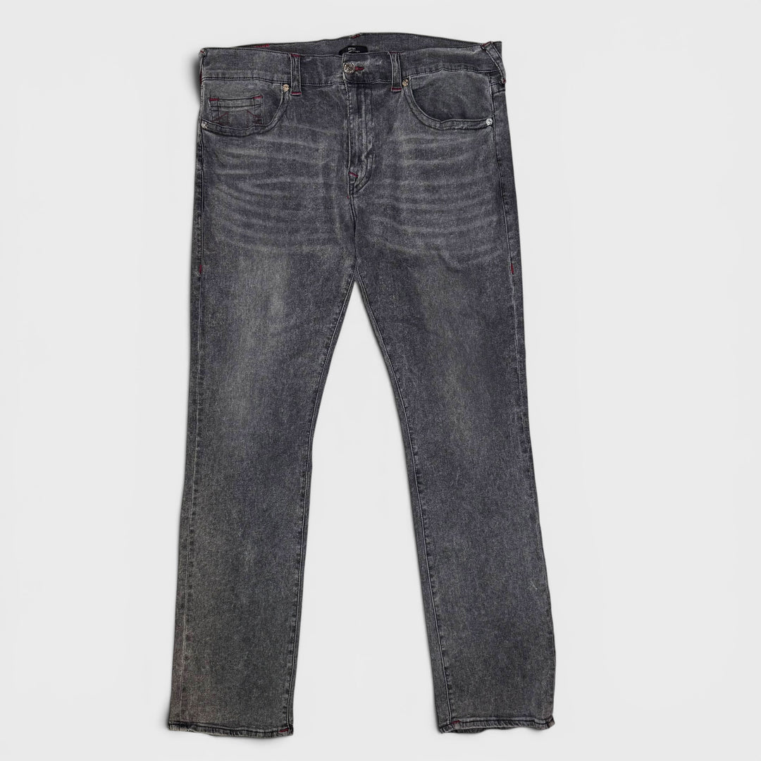 True Religion Ricky Relaxed straight jeans dark grey/maroon 40 - Shop-Tetuan