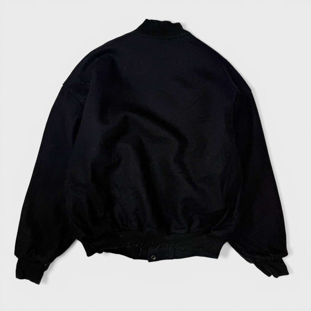 Luna Pier Humanitarian Bowl Vintage Wool varsity jacket black XL - Shop-Tetuan