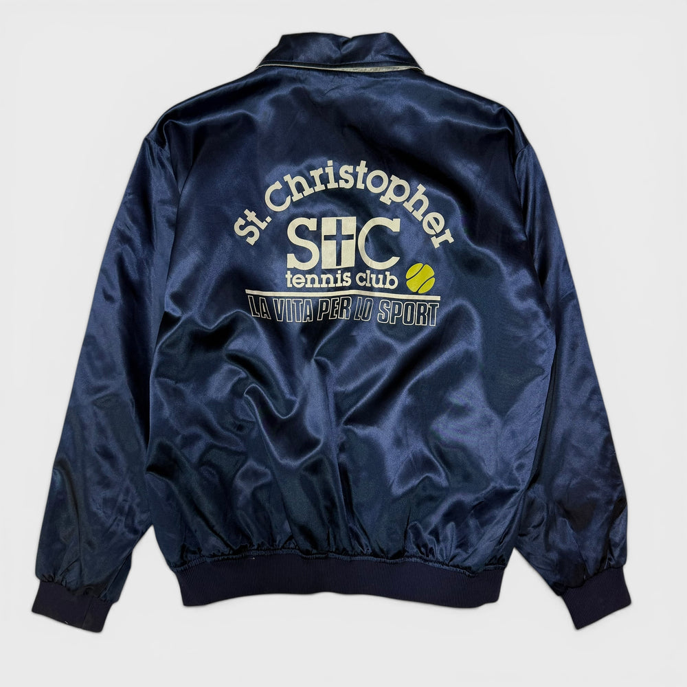 St. Christopher La Vita Per Lo Sport Reversible Vintage Coach jacket navy/white L - Shop-Tetuan