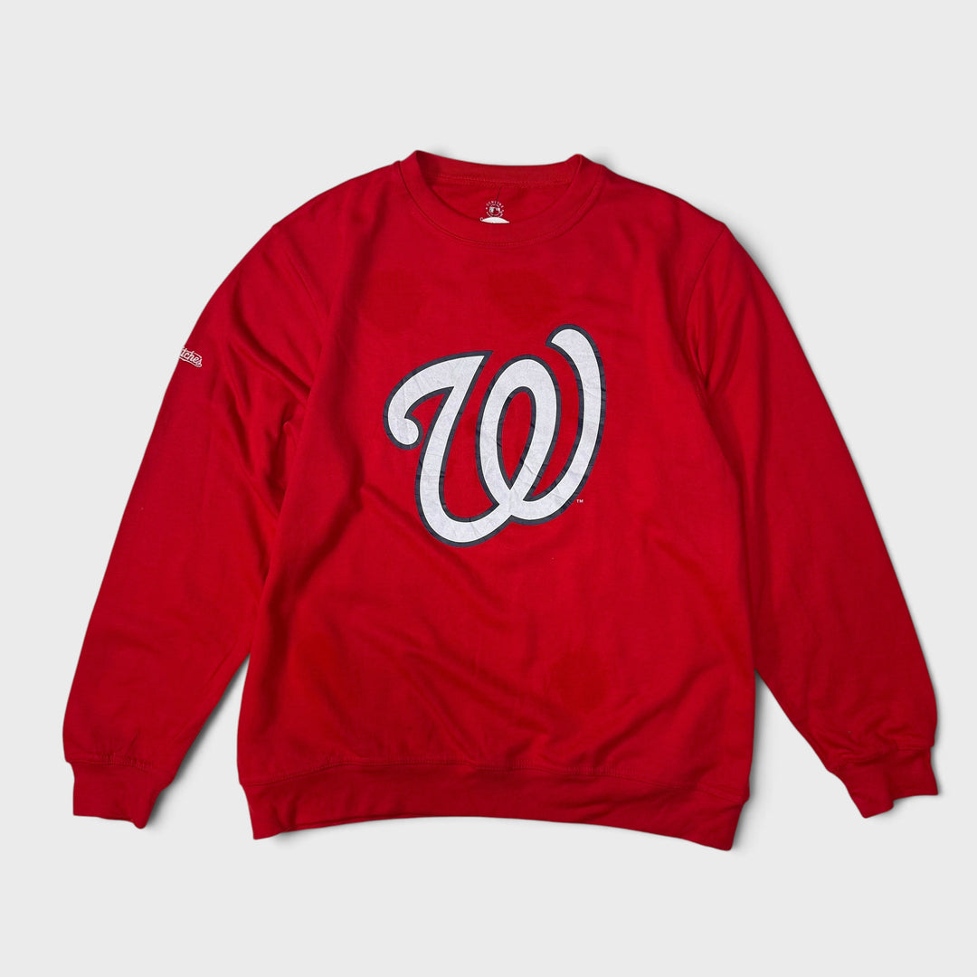 Genuine Merchandise Washington Nationals crewneck red L
