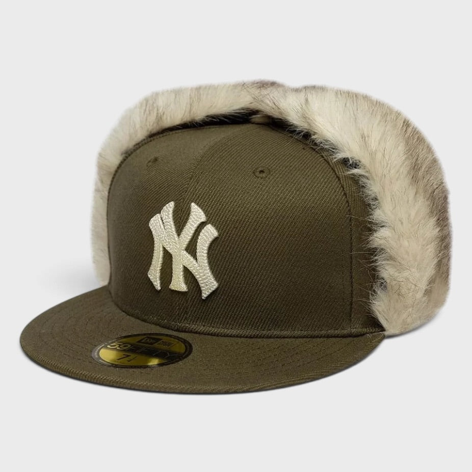 New Era MLB Cotton Canvas Dogear 59Fifty NY Yankees olive green