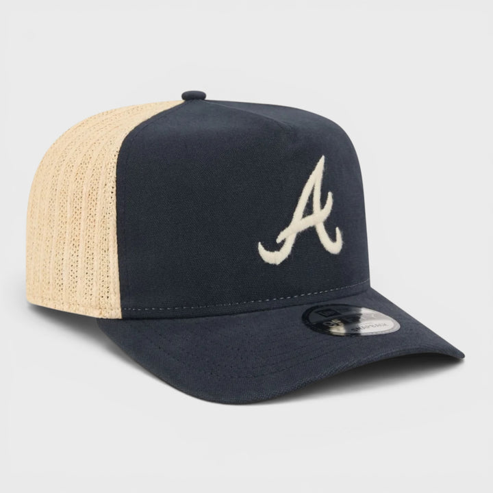 New Era Grained 9Fifty A-Frame A Braves navy/sand