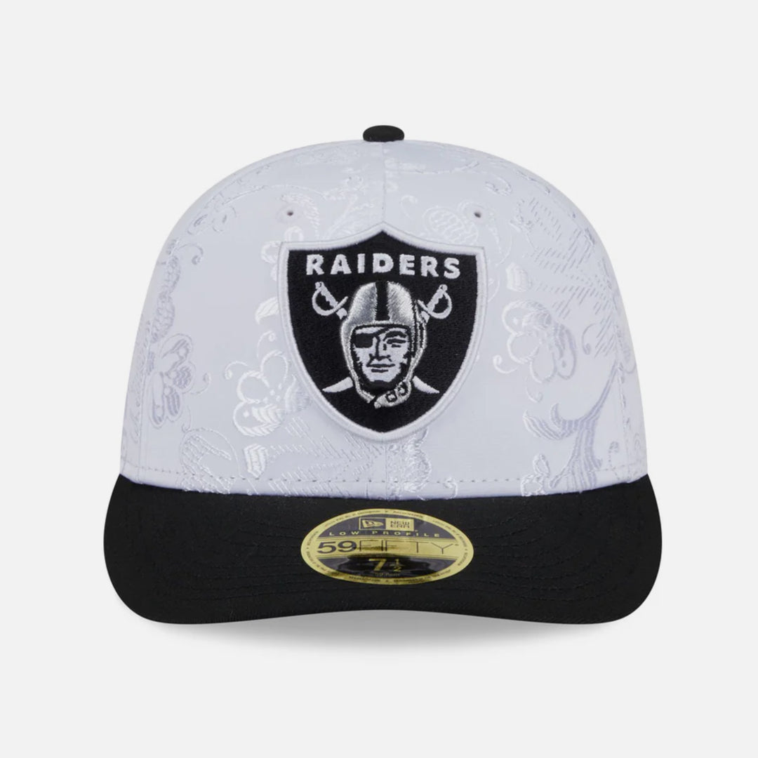 New Era Floral Shine Low Profile 59Fifty LV Raiders white/black
