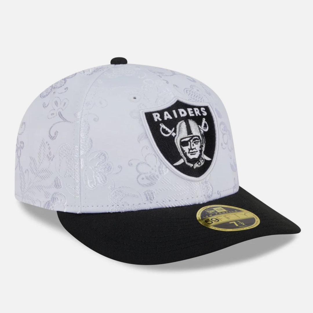 New Era Floral Shine Low Profile 59Fifty LV Raiders white/black