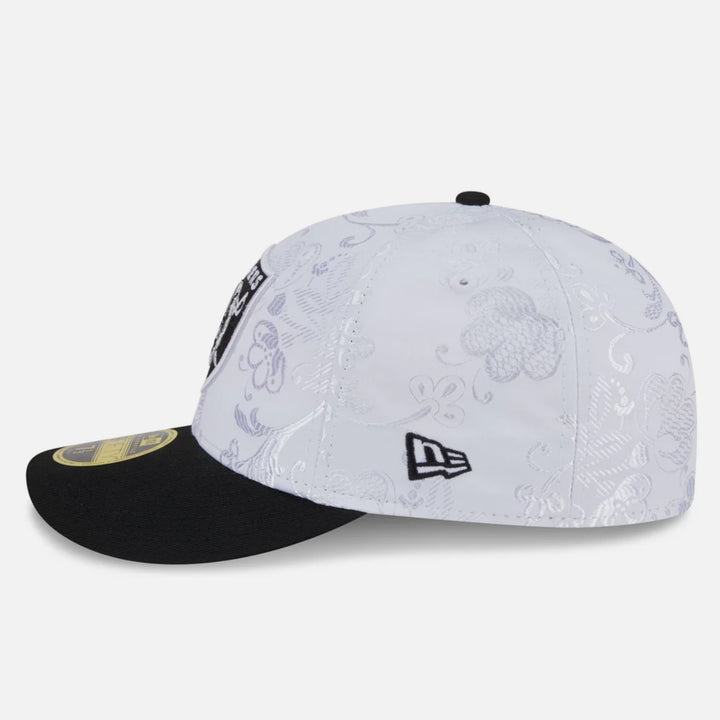 New Era Floral Shine Low Profile 59Fifty LV Raiders white/black