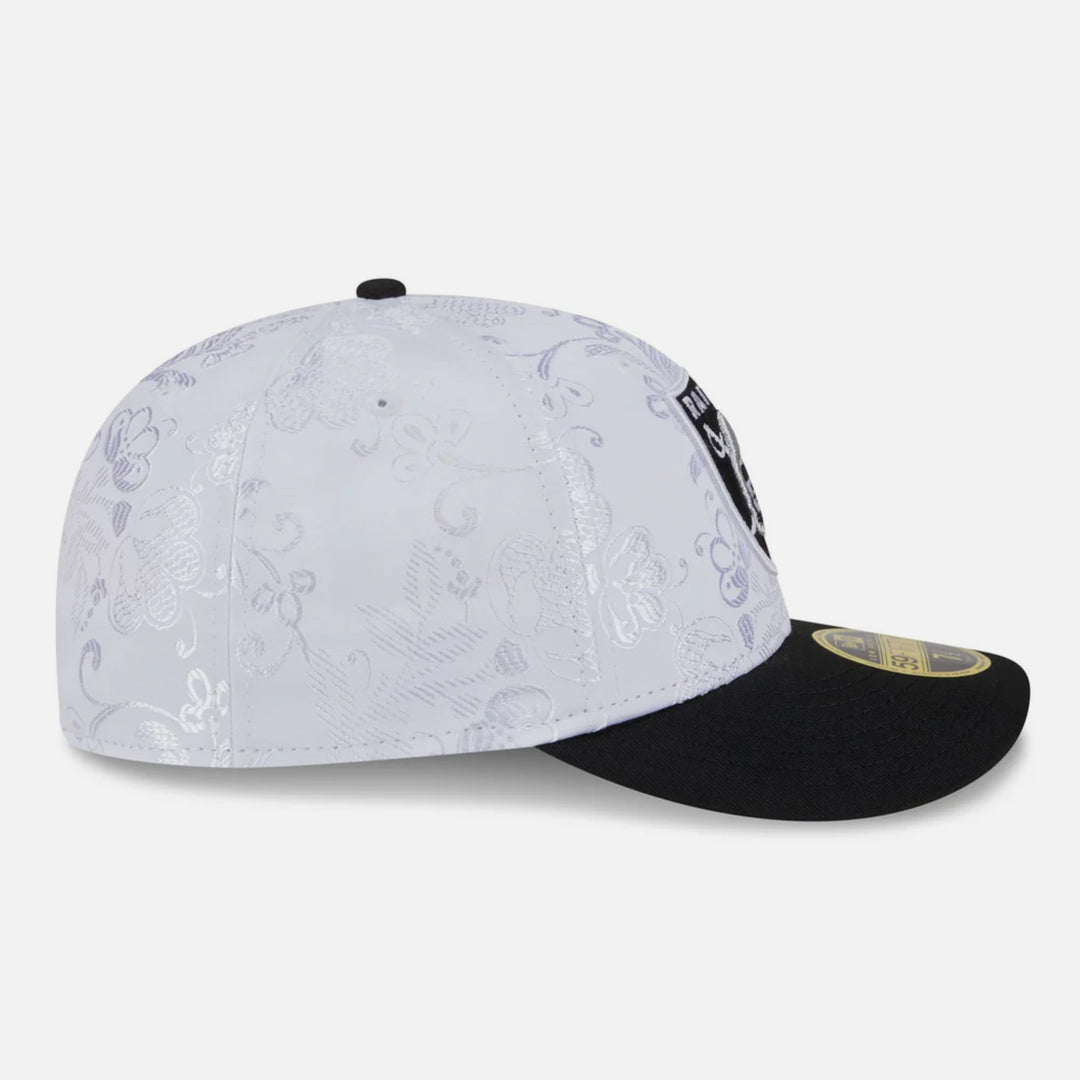 New Era Floral Shine Low Profile 59Fifty LV Raiders white/black