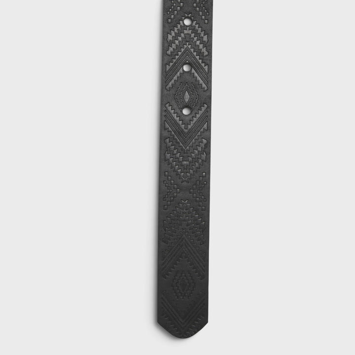 Urban Classics Leather Imitation Punched Pattern Belt black
