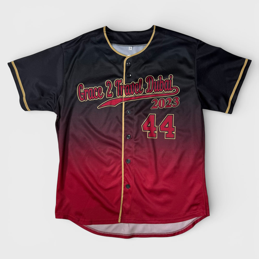 Grace 2 Travel Dubai 2023 #44 Carol Baseball jersey black/red M - Shop-Tetuan
