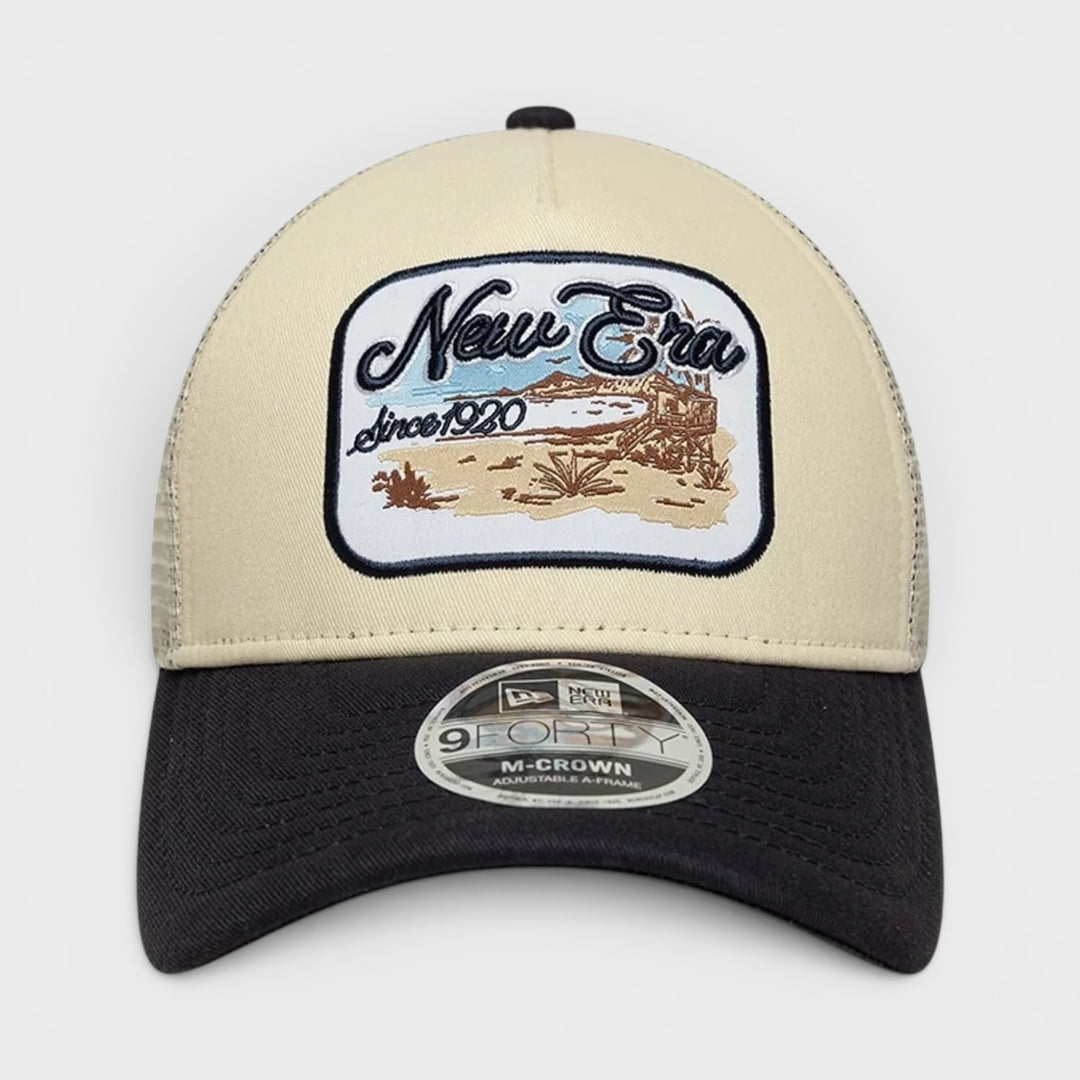 New Era 9Forty M-Crown A-Frame Trucker cap light beige - Shop-Tetuan