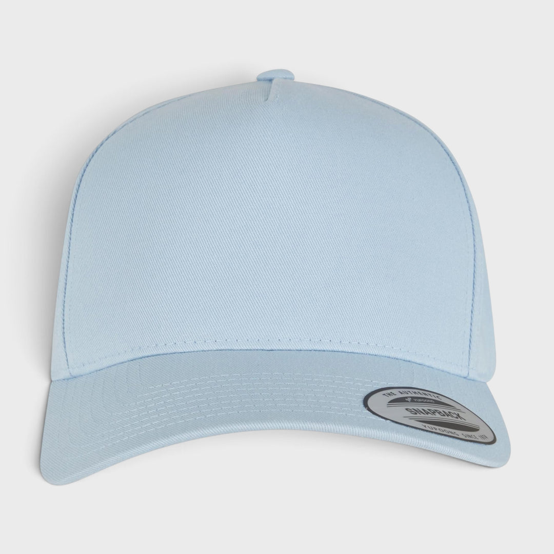 The Classics Yupoong 5-Panel Curved Classic snapback lightblue