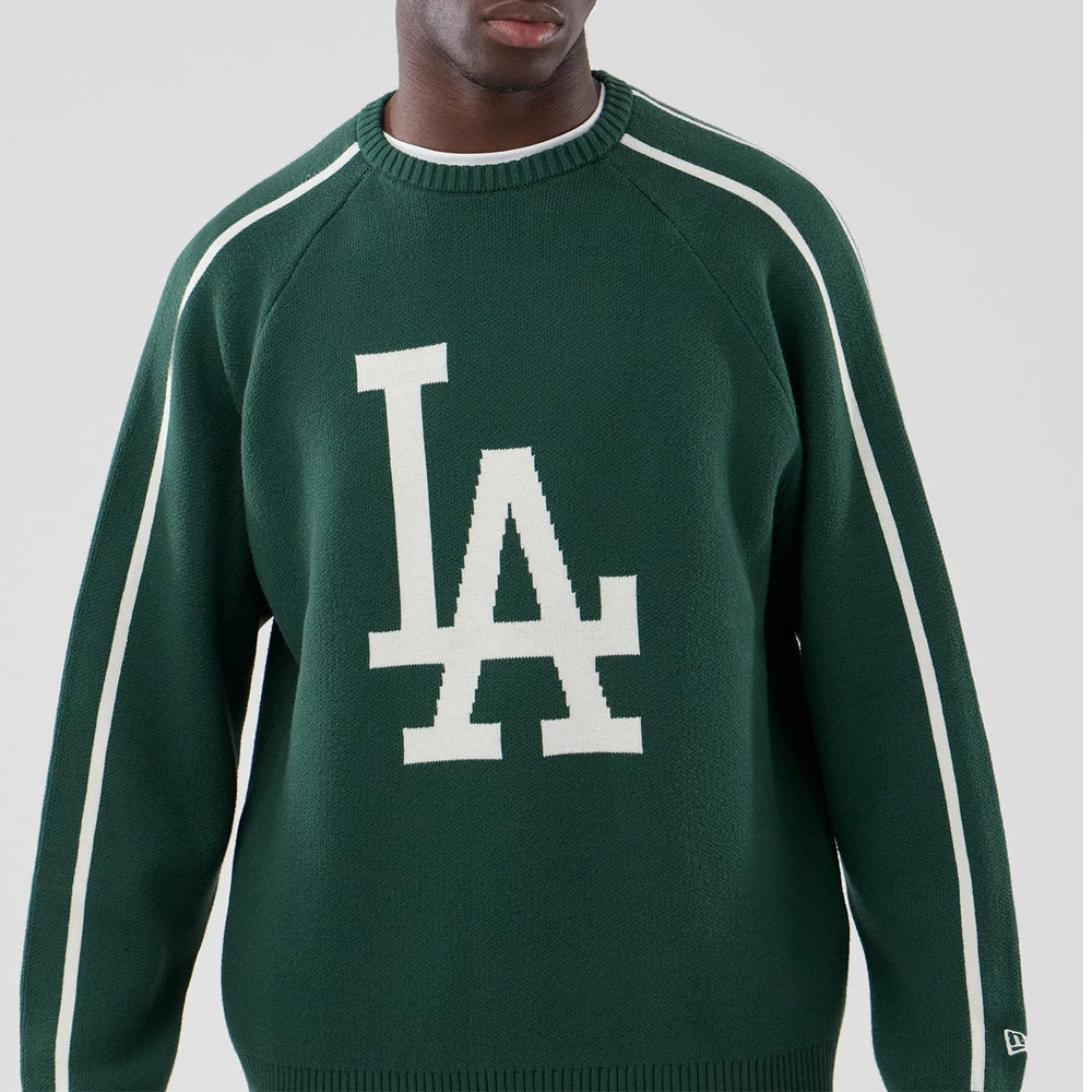 New Era MLB Knit Sweater LA Dodgers green