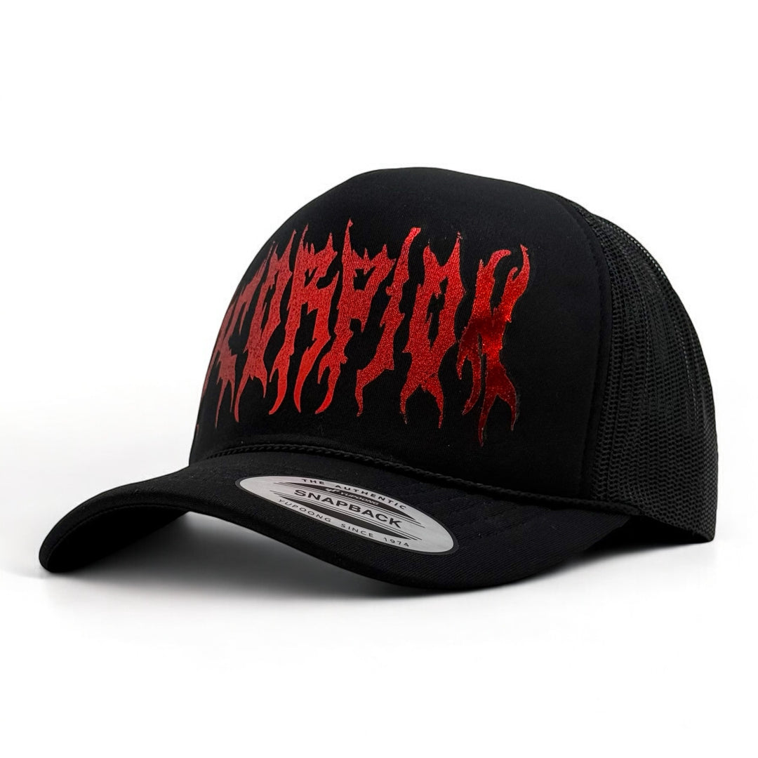 Vlizada Metallic Scorpion cap black/red