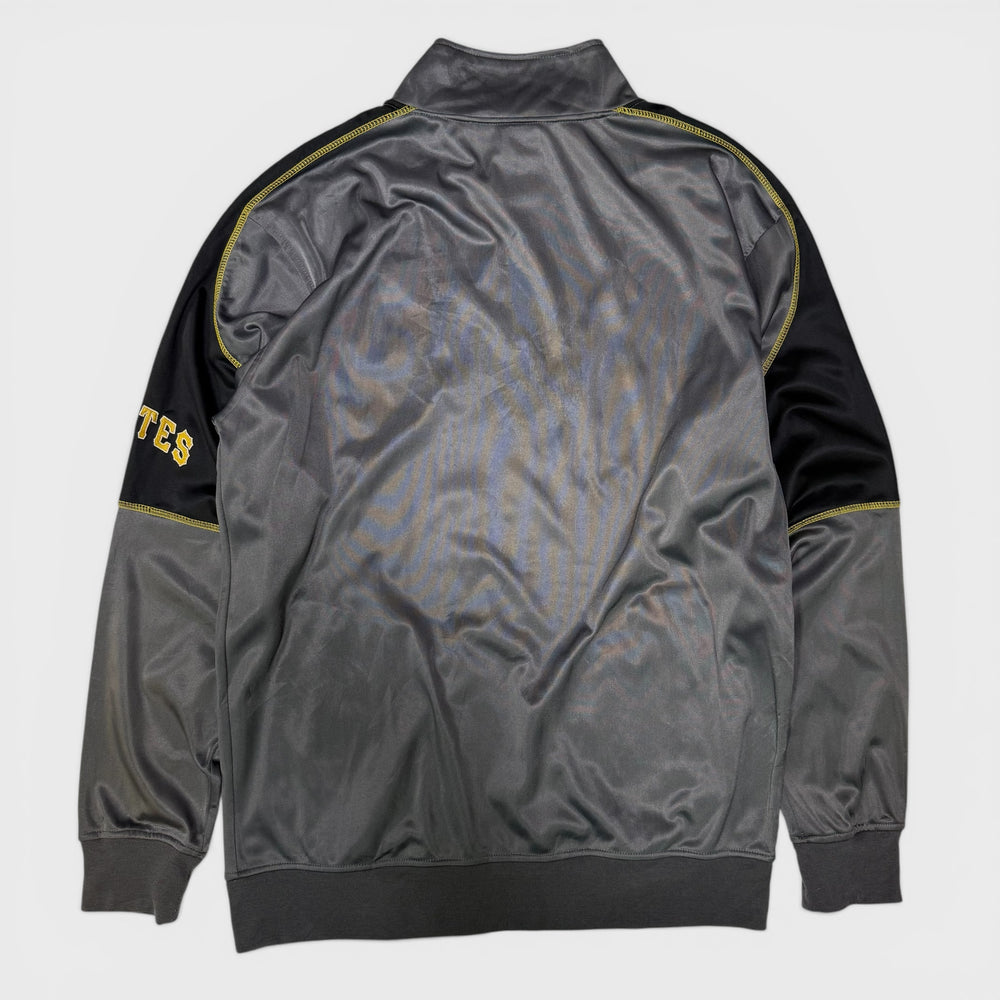 Majestic MLB Pittsburgh Pirates Track Jacket charcoal/yellow XL - Shop-Tetuan