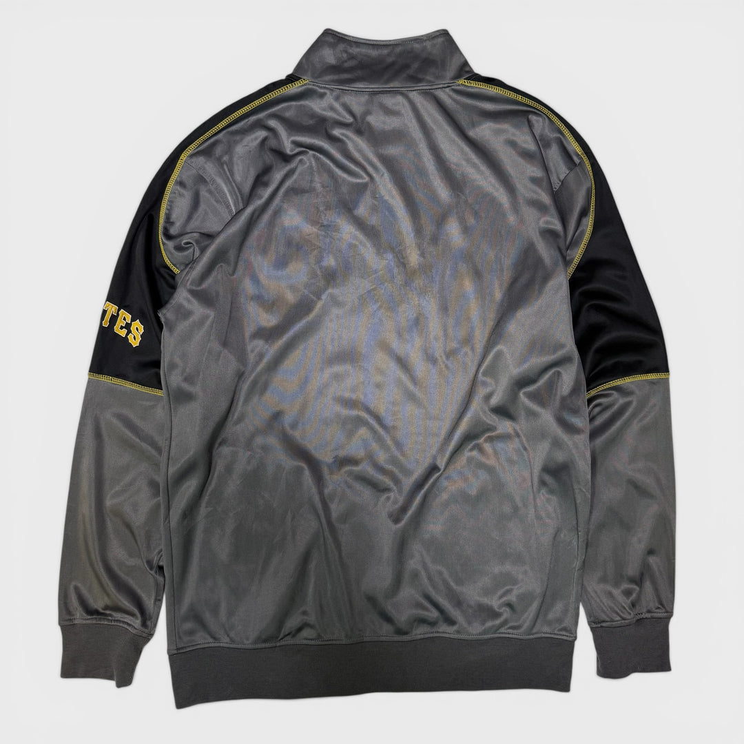 Majestic MLB Pittsburgh Pirates Track Jacket charcoal/yellow XL - Shop-Tetuan