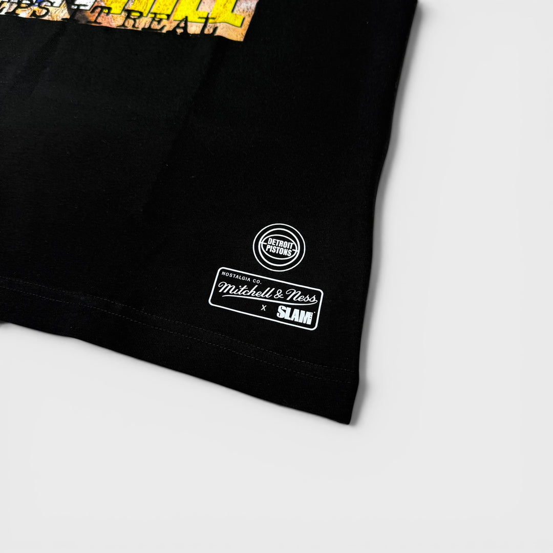 Mitchell &amp; Ness NBA Boxy Slam tee D Pistons Grant Hill black - Shop-Tetuan