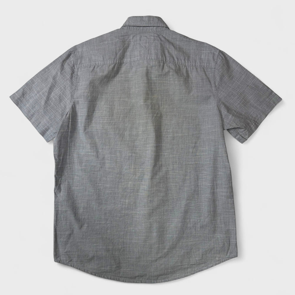 Tommy Hilfiger Classic Fit Short Sleeve Shirt grey M - Shop-Tetuan