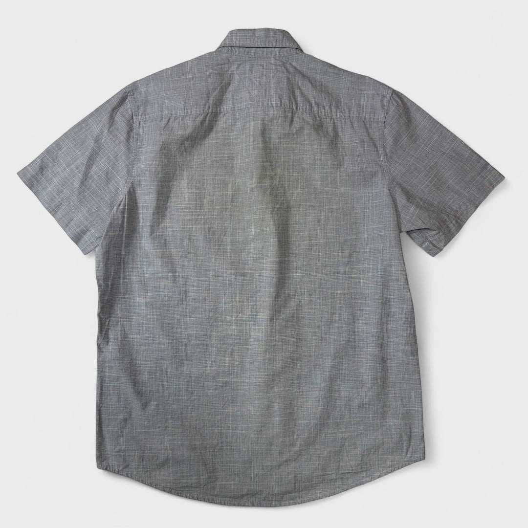 Tommy Hilfiger Classic Fit Short Sleeve Shirt grey M - Shop-Tetuan
