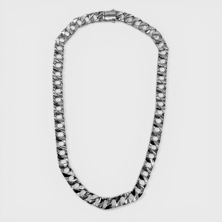 Chunky Curb Chain Necklace 12mm x 24INCH silver - Shop-Tetuan