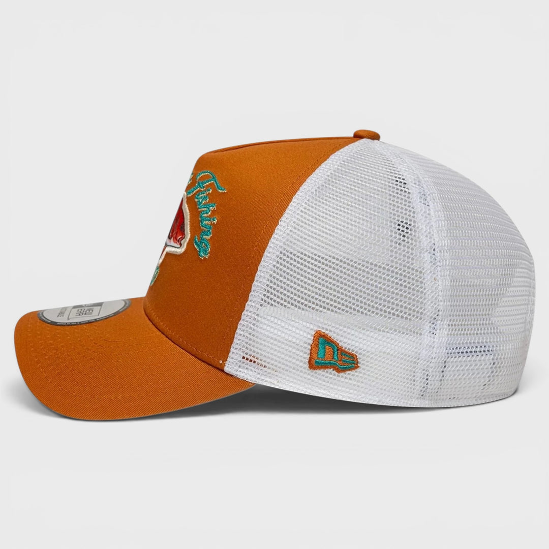New Era Fishing 9Forty A-Frame Trucker orange - Shop-Tetuan