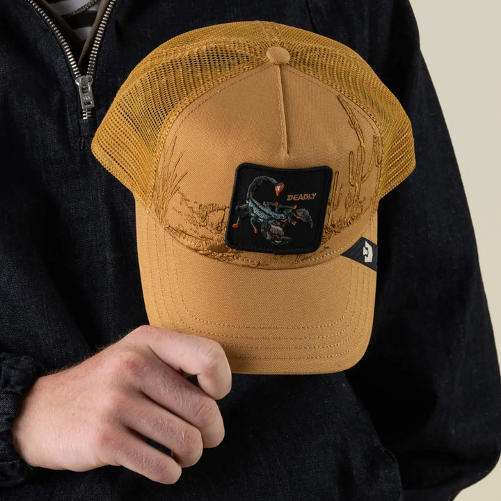 Goorin Bros. Badlands Scorpion Trucker amber