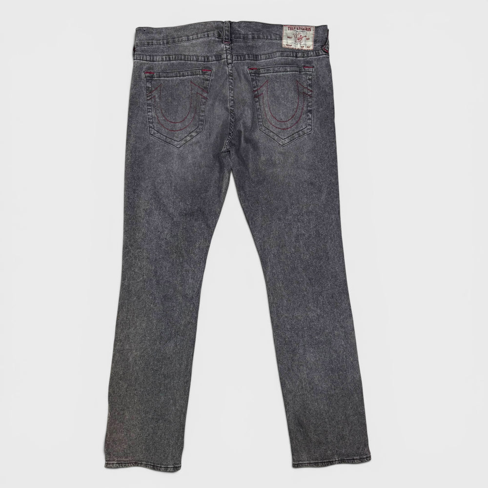 True Religion Ricky Relaxed straight jeans dark grey/maroon 40 - Shop-Tetuan