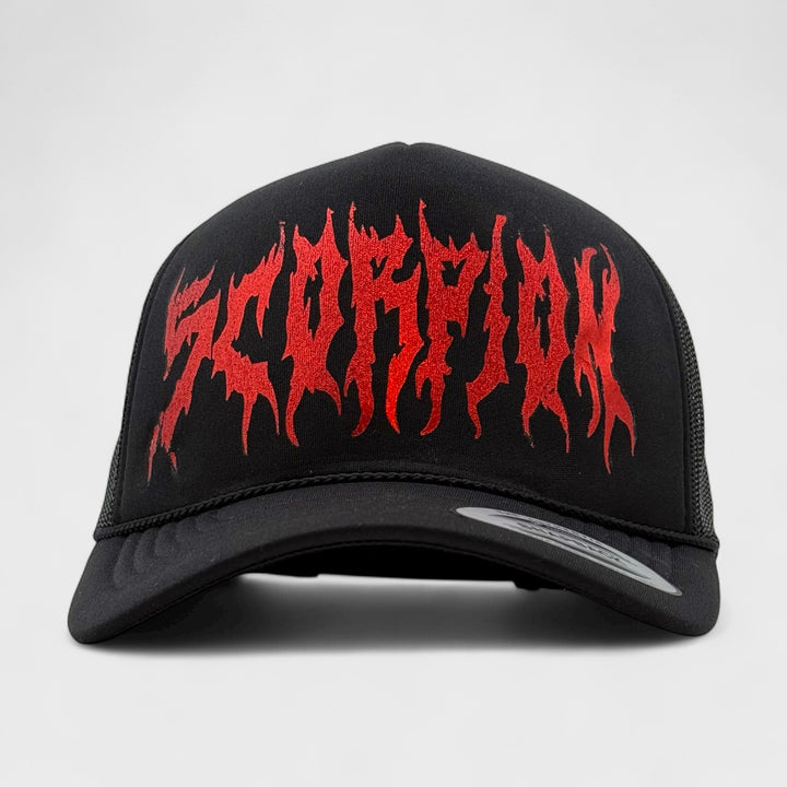 Vlizada Metallic Scorpion cap black/red