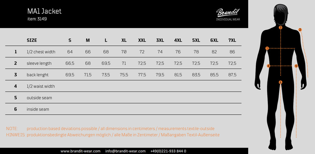 Brandit MA1 Jacket black - Shop-Tetuan
