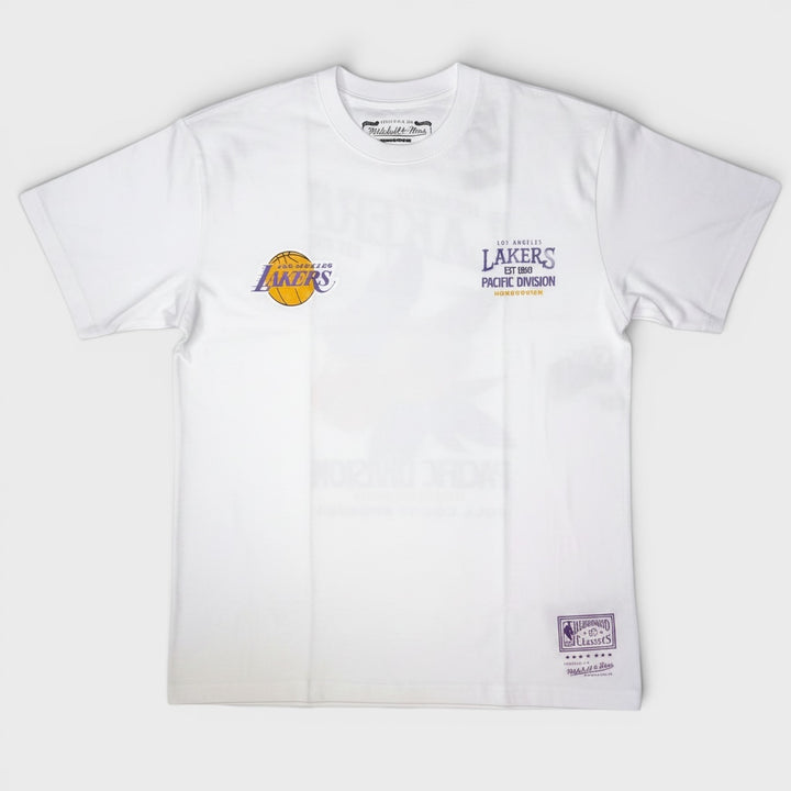 Mitchell &amp; Ness NBA Full Court Pressed Boxy tee LA Lakers white - Shop-Tetuan