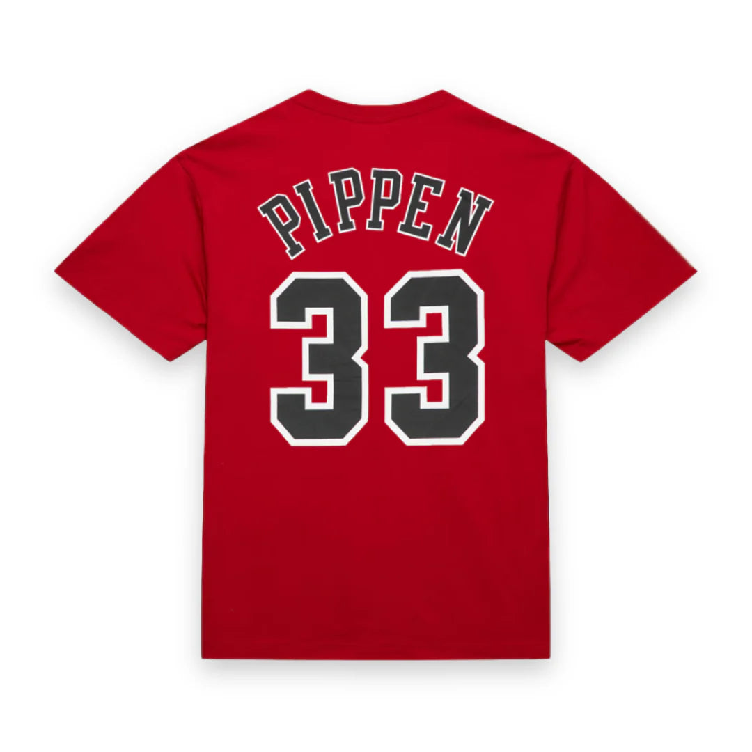 Mitchell &amp; Ness NBA N&amp;N tee C Bulls Scottie Pippen red - Shop-Tetuan