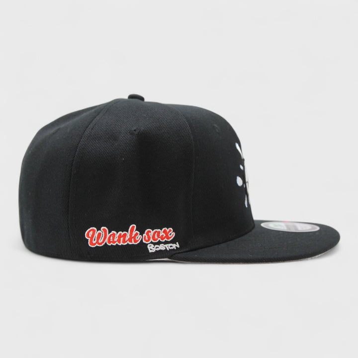 Naughty League Boston Wank Sox Splash Logo fitted black/white - Shop-Tetuan