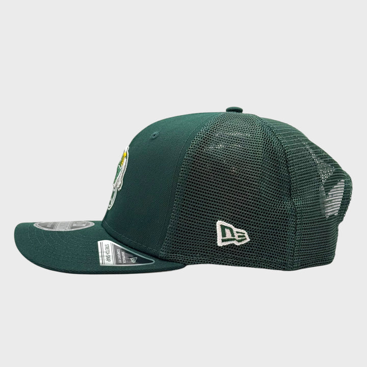 New Era Simple 9Seventy Stretch-Snap trucker O Athletics dk green - Shop-Tetuan