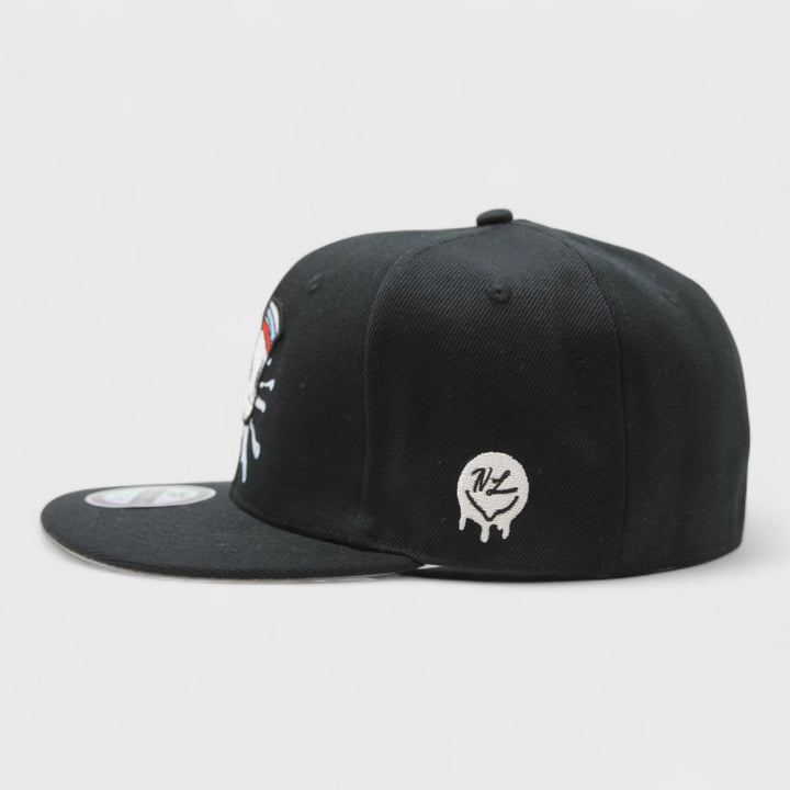 Naughty League Boston Wank Sox Splash Logo fitted black/white - Shop-Tetuan
