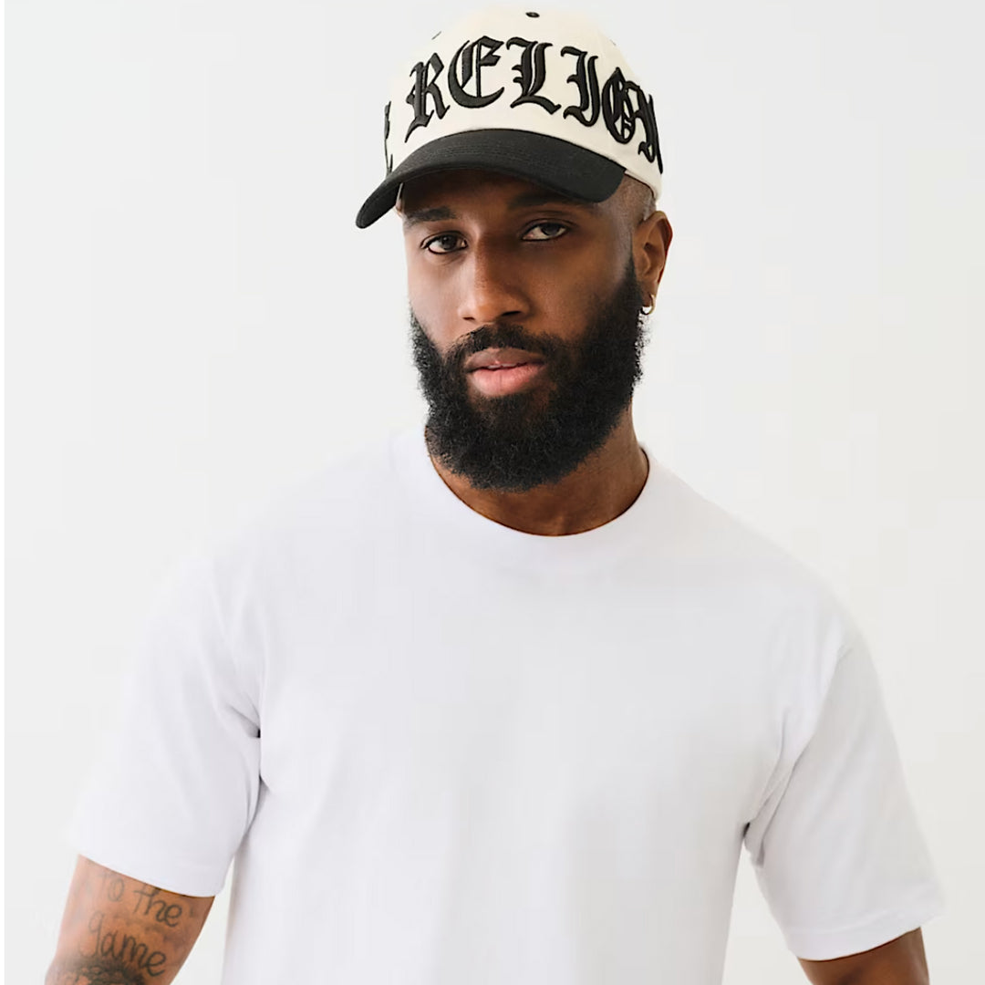 True Religion TR 3D EMB Hat white/black - Shop-Tetuan