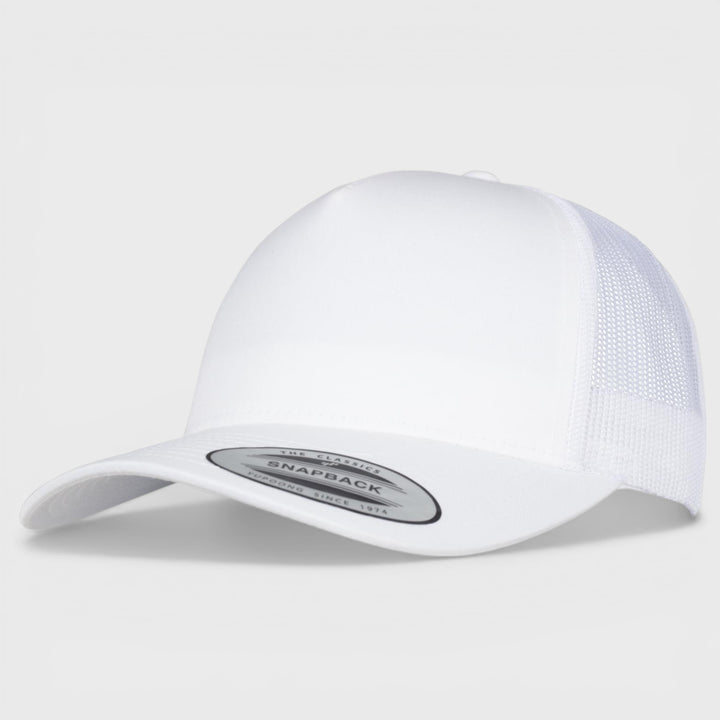 The Classics Yupoong 5-panel Retro Trucker cap white - Shop-Tetuan