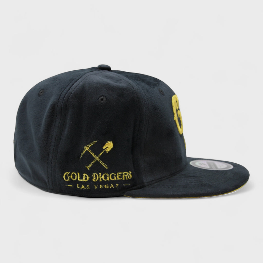 Naughty League Las Vegas Gold Diggers Fitted velvet black/gold - Shop-Tetuan