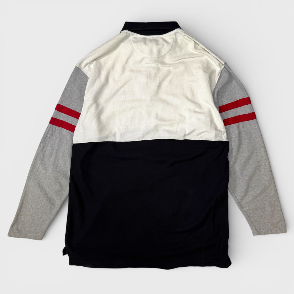 Ralph Lauren Chaps Long sleeve polo grey/white/black L - Shop-Tetuan