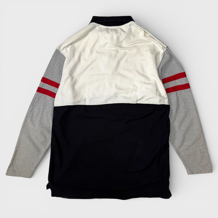 Ralph Lauren Chaps Long sleeve polo grey/white/black L - Shop-Tetuan