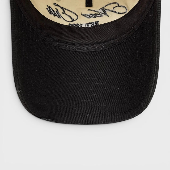 New Era Wash Distress 9Twenty A-Frame cap light beige/black - Shop-Tetuan
