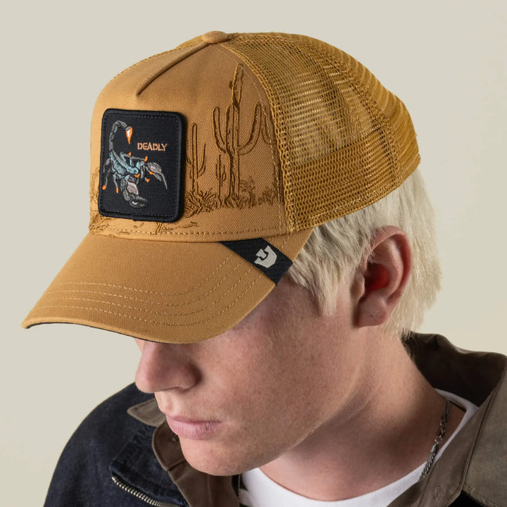 Goorin Bros. Badlands Scorpion Trucker amber