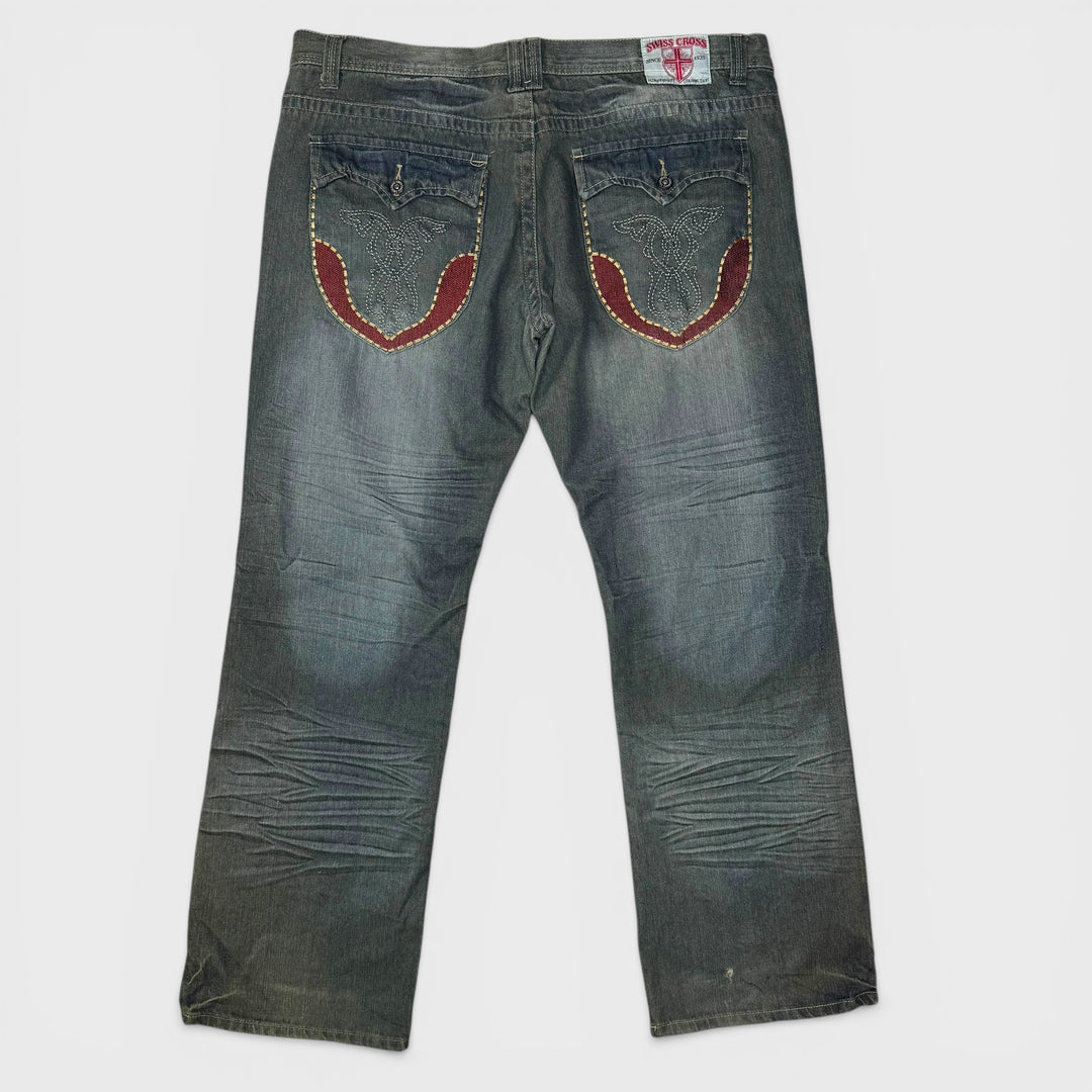 Swiss Cross Flap Pocket jeans dark wash 40x34 - Shop-Tetuan