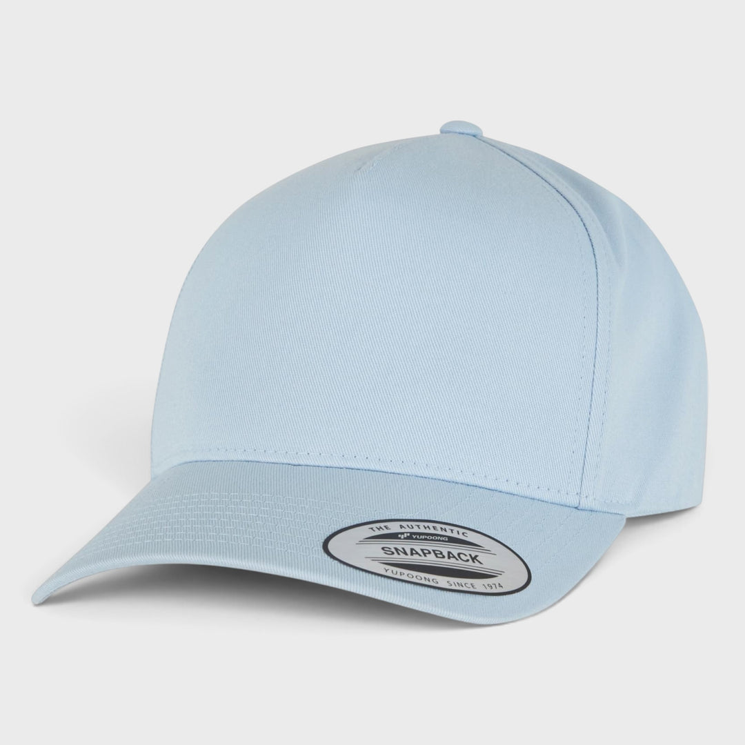 The Classics Yupoong 5-Panel Curved Classic snapback lightblue