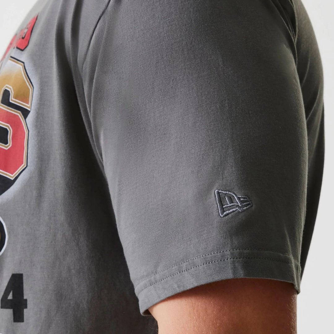 New Era NFL Washed Super Bowl Oversized Tee SF 49ers Grey - Shop-Tetuan
