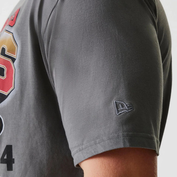 New Era NFL Washed Super Bowl Oversized Tee SF 49ers Grey - Shop-Tetuan