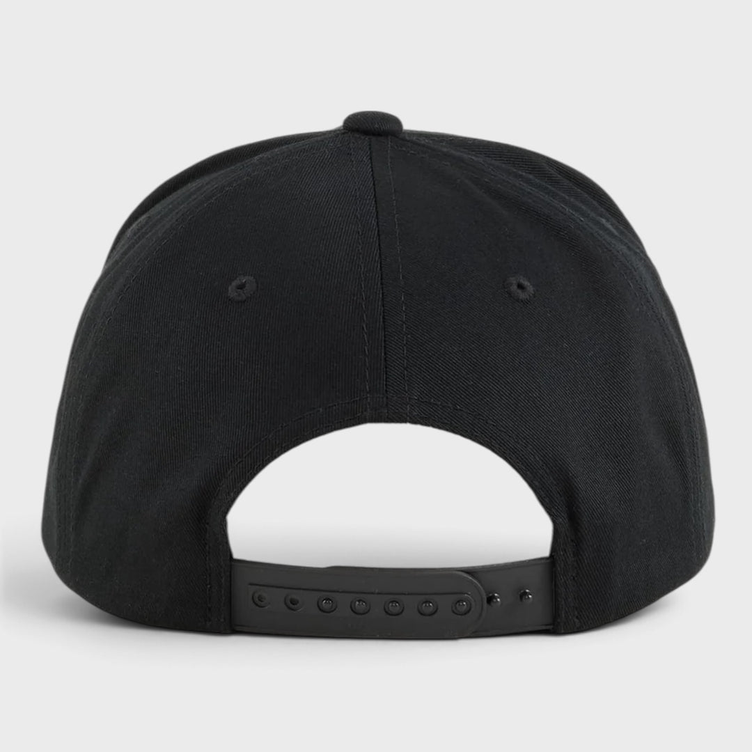 Yupoong Classics Retro Cotton Blend 5-Panel Snapback with Braided Rope black - Shop-Tetuan