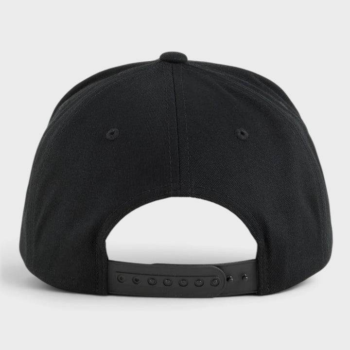 Yupoong Classics Retro Cotton Blend 5-Panel Snapback with Braided Rope black - Shop-Tetuan