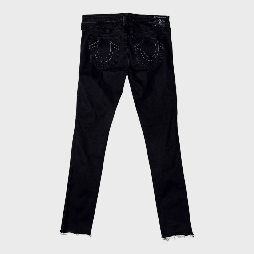 True Religion Stella Row Seat Low Rise Skinny jeans black 30 - Shop-Tetuan