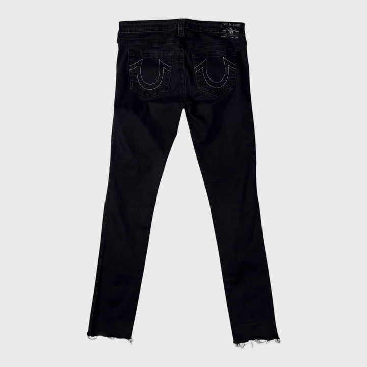 True Religion Stella Row Seat Low Rise Skinny jeans black 30 - Shop-Tetuan
